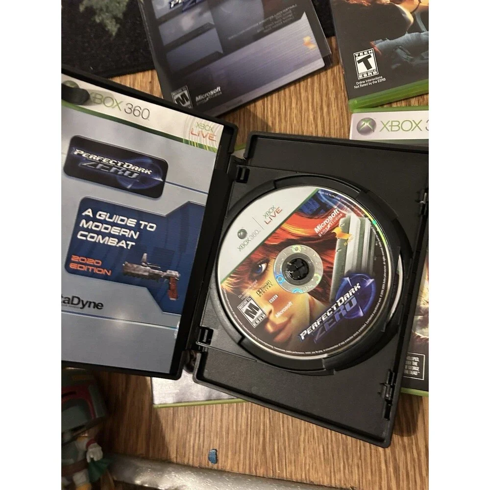 Xbox 360 Video Game Lot Star Wars, Turning Point,Perfect Dark Deadrisng